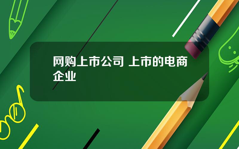 网购上市公司 上市的电商企业